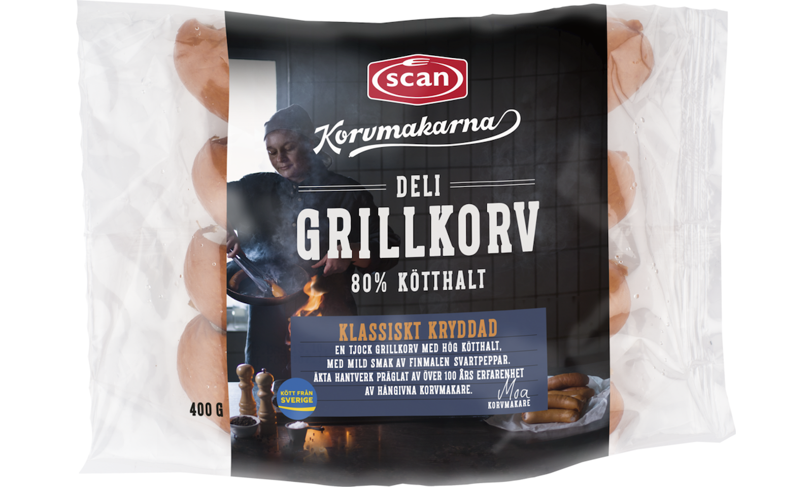 601156 DELI GRILLKORV400G OVAN