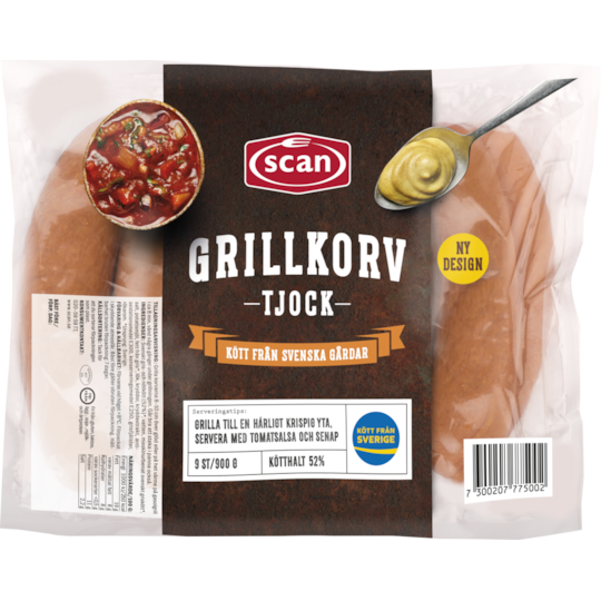 Tjock grillkorv 900g