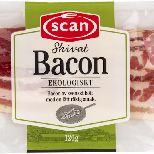 676836 SCAN BACON EKOLOGISKT 120G OVAN