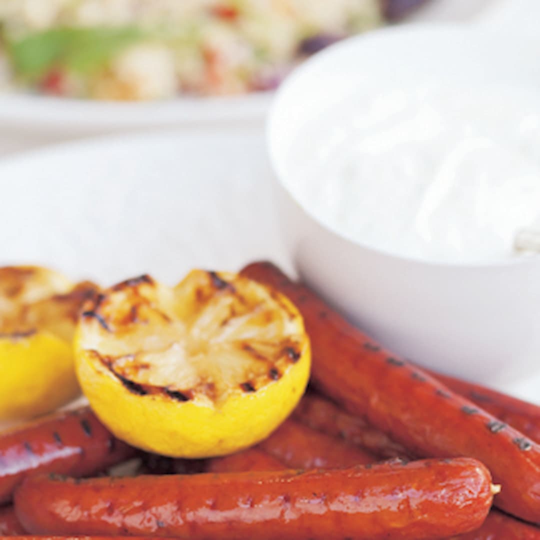 Grillad merguez och tabbouleh