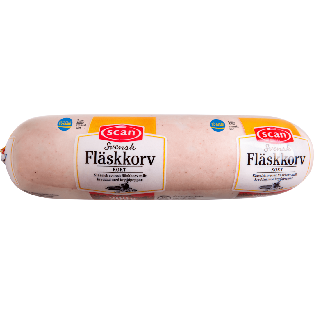 Fläskkorv kokt