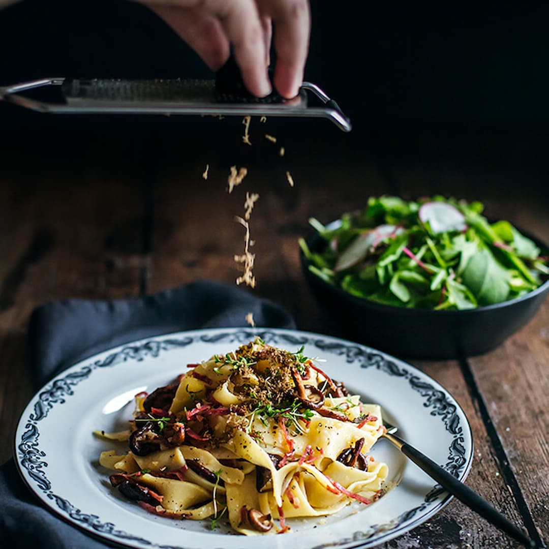 Pappardelle med tryffelsalami