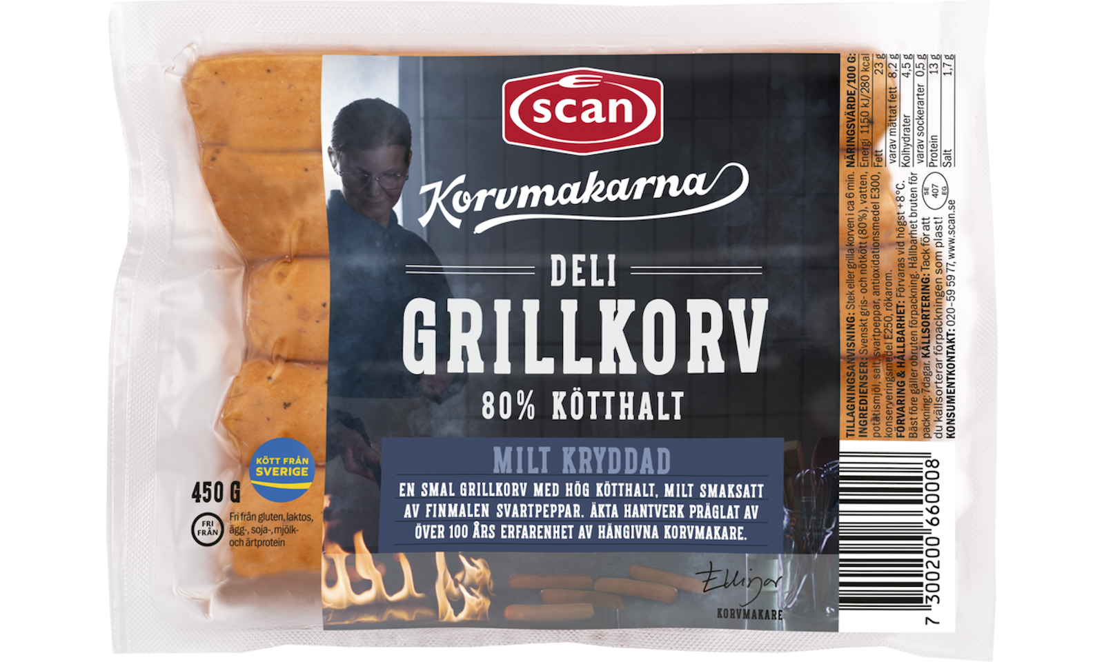 610658 DELI GRILLKORV 450G OVAN