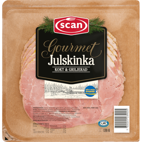 JULSKINKA GOURMET SKIVAD 130G