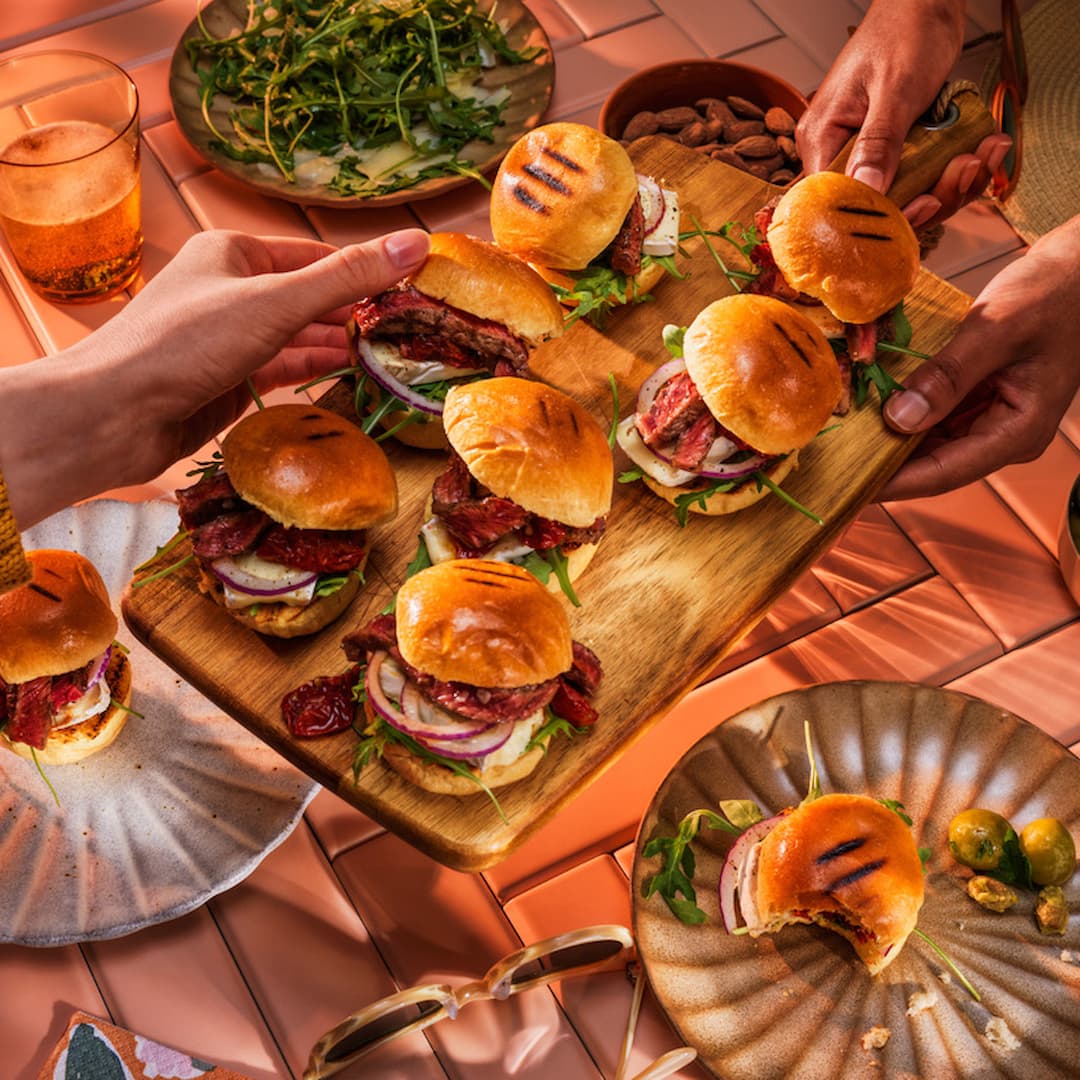 Lyxiga sliders med Entrecote och brie